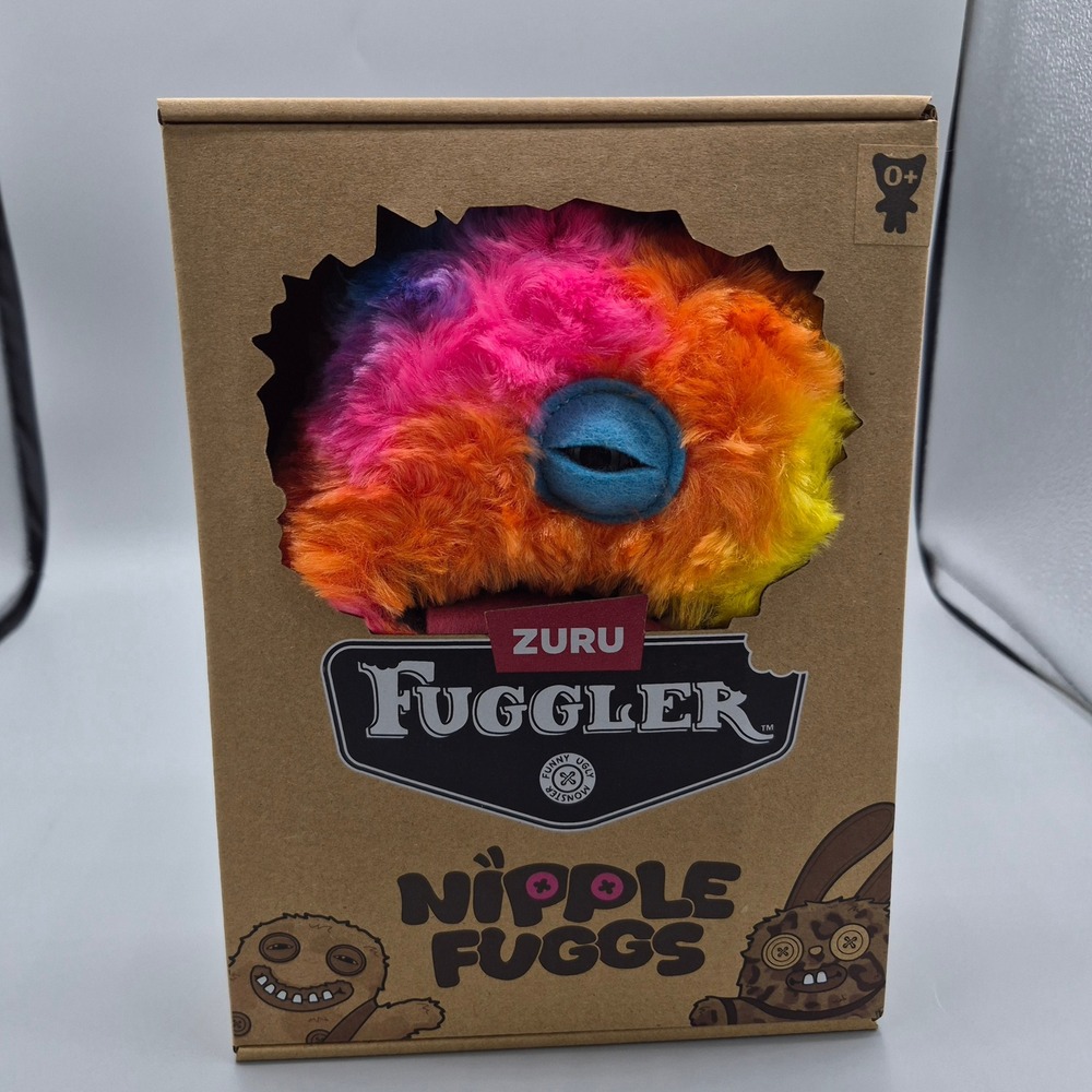 ZURU Fuggler Nipple Fuggs Oogah Boogah Rainbow Neon Plush Monster New in Box